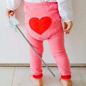 Eva & Elvin Baby Leggings Pink Heart